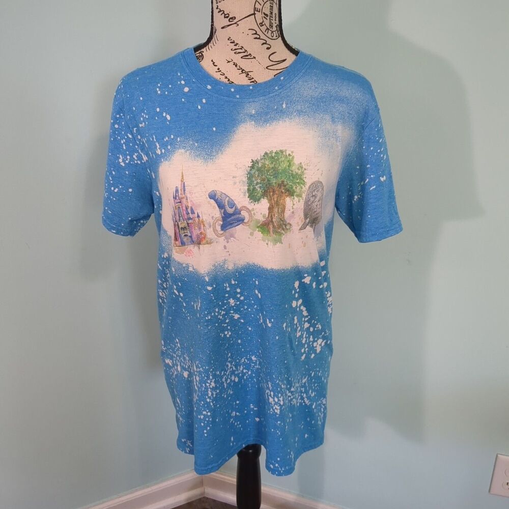 Disney world Mickey Epcot fantasia medium tie dye women's tshirt